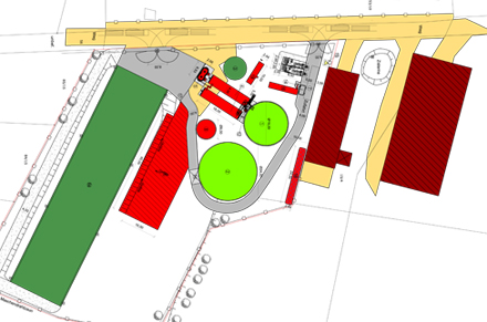 Lageplan der BGA